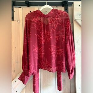 Forever 21 Contemporary Tie Neck Blouse